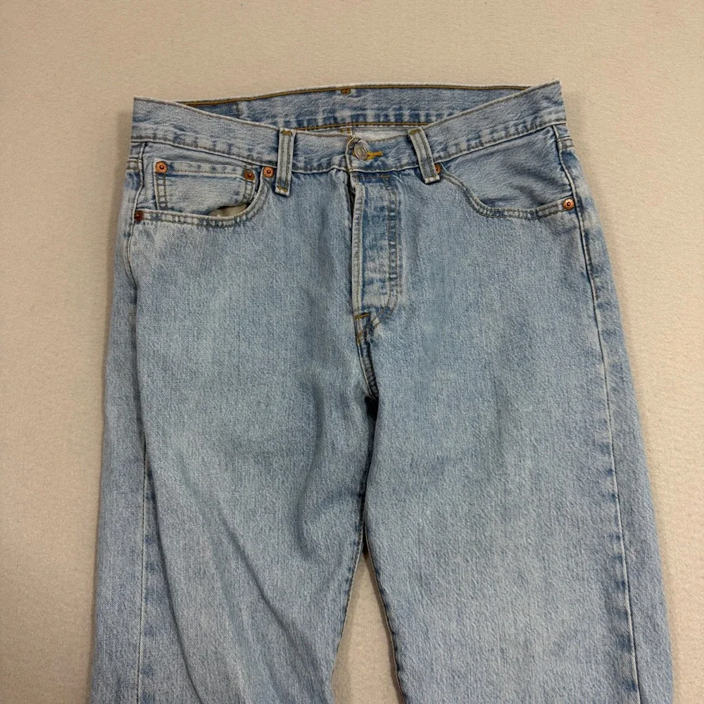 Levis 501xx Jeans Men's 32x30 Blue Straight Fit Button Fly Western Original Fit